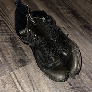 Steve Madden Black Leather Boots